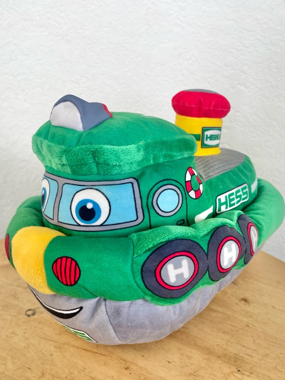 My First Hess Truck 2023 Tug Boat light Up Sounds Plush Toy